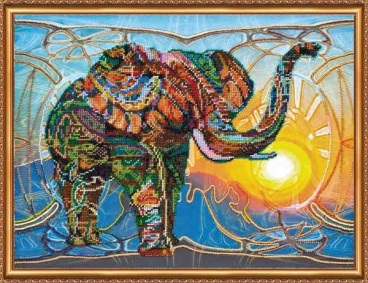 Мозаичный слон Абрис Арт AB-368, цена 2 590 руб. - интернет-магазин Мадам Брошкина