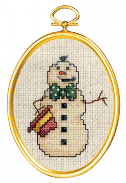 Снеговик с сигареткой Janlynn 021-1793, цена 666 руб. - интернет-магазин Мадам Брошкина