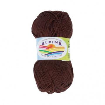 Пряжа Альпина Xenia цв.838 т.коричневый Alpina 19236888892, цена 2 577 руб. - интернет-магазин Мадам Брошкина
