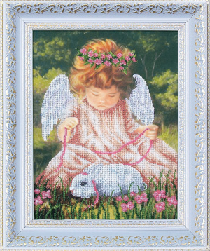 Ангел с кроликом Магия Канвы Б-094, цена 1 862 руб. - интернет-магазин Мадам Брошкина