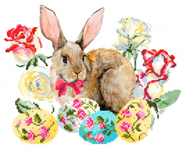 Пасхальный кролик Матренин Посад 4157, цена 263 руб. - интернет-магазин Мадам Брошкина