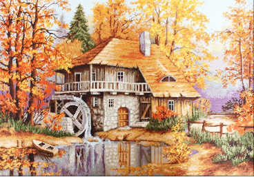 Осенний пейзаж Luca-s B481, цена 5 719 руб. - интернет-магазин Мадам Брошкина