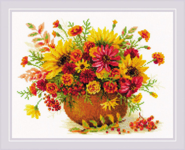 Осенние цветы Риолис 1973, цена 1 057 руб. - интернет-магазин Мадам Брошкина