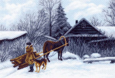 Зима в деревне Матренин Посад 1199