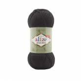 Пряжа Ализе Alpaca Royal New цв.060 черный Alize ALPACA.ROYAL.NEW.060