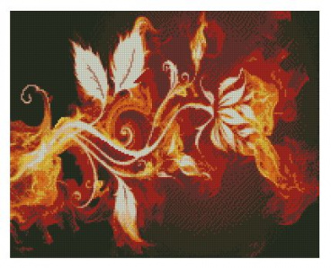 Огненный цветок Алмазная вышивка СК-642(П), цена 1 843 руб. - интернет-магазин Мадам Брошкина