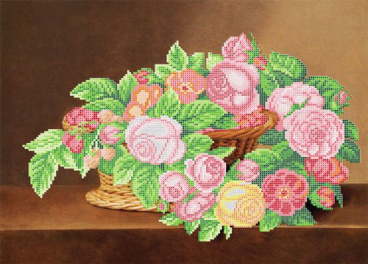 Корзина с цветами Borovsky&sons А532, цена 273 руб. - интернет-магазин Мадам Брошкина