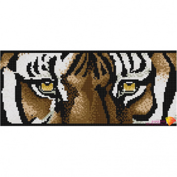 Взгляд тигра Алмазная живопись АЖ.1230, цена 916 руб. - интернет-магазин Мадам Брошкина