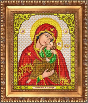 Пресвятая Богородица Взыграние младенца Благовест И-4027, цена 183 руб. - интернет-магазин Мадам Брошкина