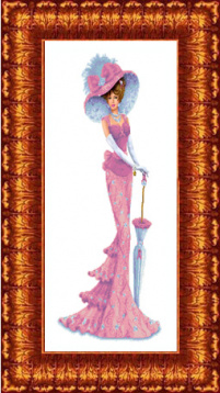 Дама с зонтиком Каролинка КБЛ 2004, цена 595 руб. - интернет-магазин Мадам Брошкина