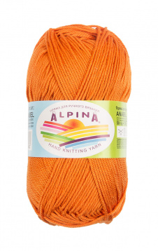 Пряжа Альпина Anabel цв.1039 оранжевый Alpina 19236521312, цена 2 299 руб. - интернет-магазин Мадам Брошкина
