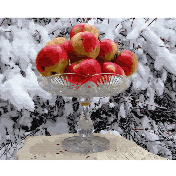 Яблоки на снегу Molly KH0641, цена 942 руб. - интернет-магазин Мадам Брошкина