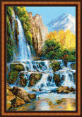 Пейзаж с водопадом Риолис 1194