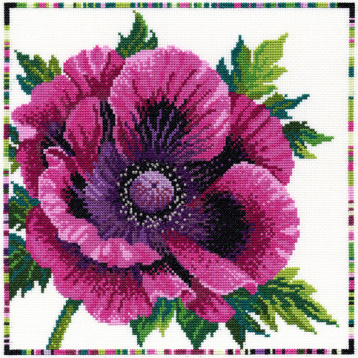 Пурпурный мак Bothy Threads XGF1, цена 90 - интернет-магазин Мадам Брошкина