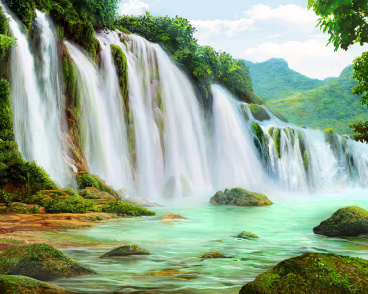 Горный водопад Алмазное хобби Ah5339, цена 1 987 руб. - интернет-магазин Мадам Брошкина
