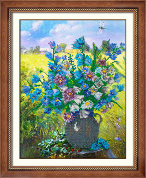 Полевые цветы Паутинка Б1263, цена 1 443 руб. - интернет-магазин Мадам Брошкина