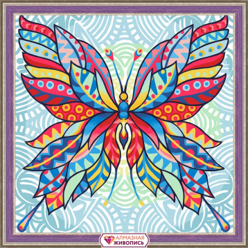 Узор бабочки Алмазная живопись АЖ.1578, цена 1 241 руб. - интернет-магазин Мадам Брошкина