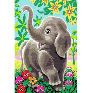 Слоненок в сказочном лесу Molly KH0896, цена 590 руб. - интернет-магазин Мадам Брошкина
