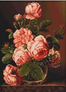 Ваза с розами Luca-s G488, цена 1 934 руб. - интернет-магазин Мадам Брошкина