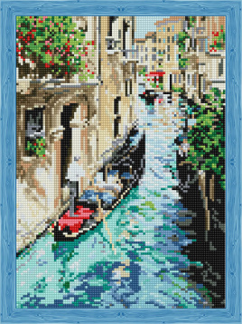 Прогулка по Венеции Цветной QS200624, цена 1 784 руб. - интернет-магазин Мадам Брошкина