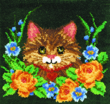 Котёнок в цветах MCG Textiles 37750, цена $66 - интернет-магазин Мадам Брошкина