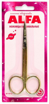 Ножницы ALFA вышивальные 10 см ALFA 101-87, цена 750 руб. - интернет-магазин Мадам Брошкина