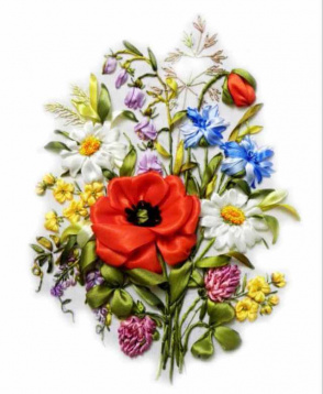 Полевые цветы Цветной VL006, цена 1 085 руб. - интернет-магазин Мадам Брошкина