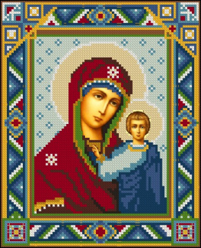 Казанская Богородица Алмазное хобби Ah3146, цена 971 руб. - интернет-магазин Мадам Брошкина