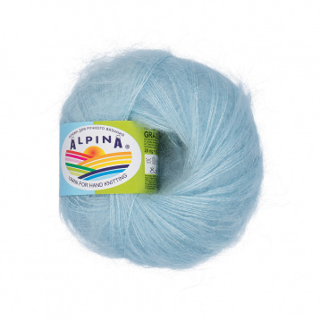 Пряжа Альпина Grace цв.03 св. голубой Alpina 66740126554, цена 3 199 руб. - интернет-магазин Мадам Брошкина