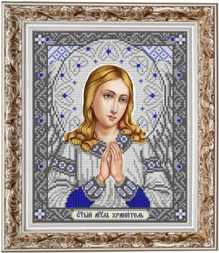 Святая Ангел Хранитель в серебре Славяночка ИС-4032, цена 190 руб. - интернет-магазин Мадам Брошкина
