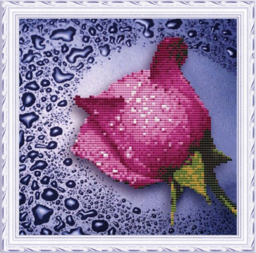 Розовая роза Колор кит  80212, цена 671 руб. - интернет-магазин Мадам Брошкина