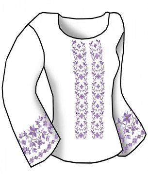 Набор для вышивания женской рубашки Каролинка КБСН ХБ08, цена 1 342 руб. - интернет-магазин Мадам Брошкина