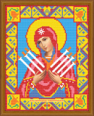 Икона Семистрельная Богородица Алмазная живопись АЖ.2009