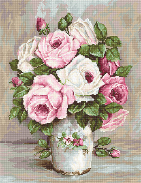 Смешанные розы Luca-s B574, цена 2 356 руб. - интернет-магазин Мадам Брошкина