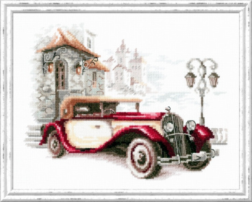 Ретро-автомобиль Кадиллак Чудесная Игла 110-022, цена 536 руб. - интернет-магазин Мадам Брошкина