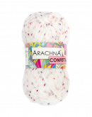 Пряжа Arachna Confetti цв.2765 белый-розовый-фиолетовый Arachna 68070865604