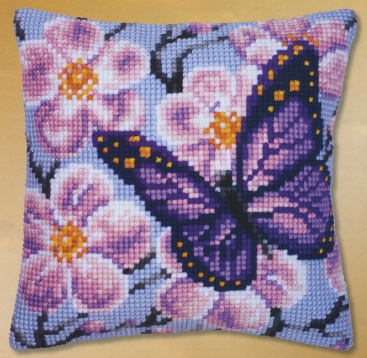 Фиолетовая бабочка Vervaco PN-0008501, цена €31 - интернет-магазин Мадам Брошкина