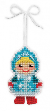 Новогодняя игрушка "Снегурочка" Риолис 1539АС, цена 295 руб. - интернет-магазин Мадам Брошкина