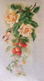 "Розы и земляника" по рисунку К. Кляйн Марья Искусница 06.002.42