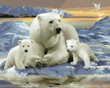 Белые полярные медведи Molly KK0715, цена 1 176 руб. - интернет-магазин Мадам Брошкина