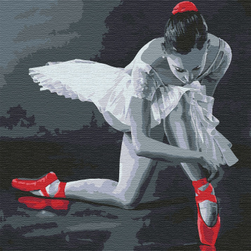 Балерина в красных пуантах Molly KHM0037, цена 695 руб. - интернет-магазин Мадам Брошкина