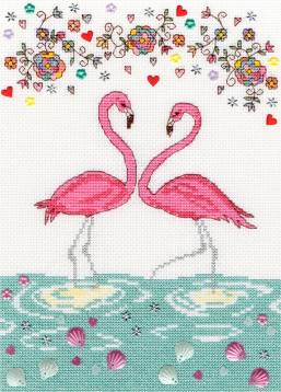 Любовь фламинго Bothy Threads XKA9, цена 3 628 руб. - интернет-магазин Мадам Брошкина