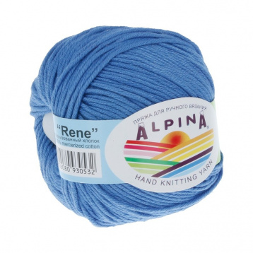 Пряжа Альпина Rene цв.087 бл.синий Alpina 14087719272, цена 2 769 руб. - интернет-магазин Мадам Брошкина