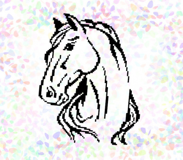 Флизелин водорастворимый «Лошадь» Borovsky&sons К320, цена 312 руб. - интернет-магазин Мадам Брошкина