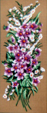 Канва жесткая с рисунком "Сиреневые цветочки", 2картинки Soulos 18.628