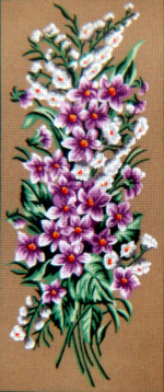 Канва жесткая с рисунком "Сиреневые цветочки", 2картинки Soulos 18.628, цена 1 786 руб. - интернет-магазин Мадам Брошкина