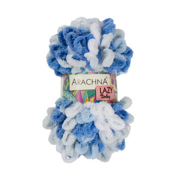 Пряжа Arachna Baby Lazy цв.05 белый-серый-синий-голубой Arachna 80374626954, цена 1 466 руб. - интернет-магазин Мадам Брошкина