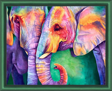 Мудрость слонов Алмазная живопись АЖ.1385, цена 2 393 руб. - интернет-магазин Мадам Брошкина