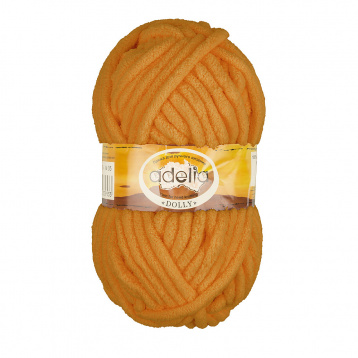 Пряжа Аделия Dolly цв.31 оранжевый Пряжа 65375109384, цена 1 077 руб. - интернет-магазин Мадам Брошкина