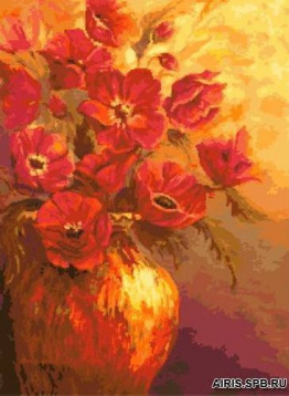 Красные цветы Гобелен Классик 279064, цена 1 158 руб. - интернет-магазин Мадам Брошкина
